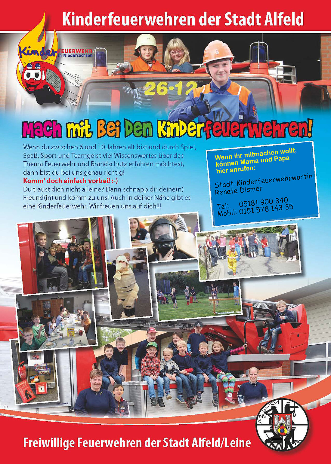 Infoblatt Kinderfeuerwehr Infoblatt Kinderfeuerwehr