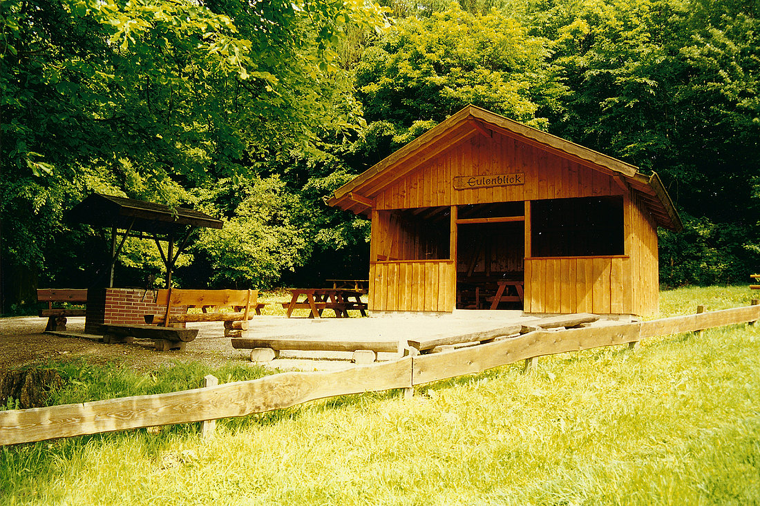 Eulenblickhütte über Hörsum mit Grillplatz, Wanderhütte