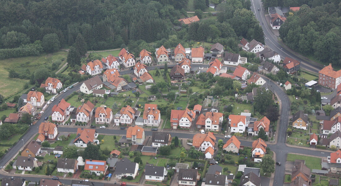 Luftaufnahme des Buchenbrinkes in Gerzen aus 2011 @ hgscharf